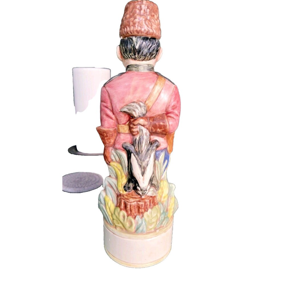 5 Vintage 1970s Alberta's Mold Hand Painted Ceramic Liquor Decanters w Lids - Picture 11 of 16